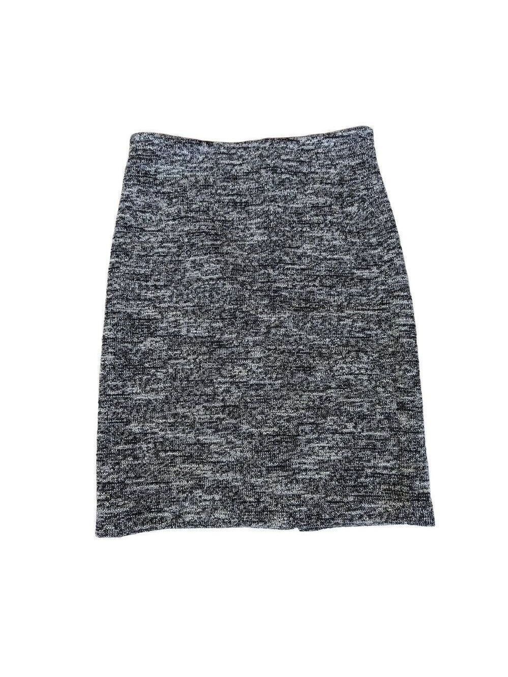 Ann Taylor Size 2P Classic Straight Black and White Skirt